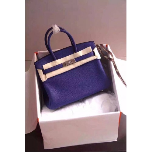 Hermes Birkin 35CM 30CM Tote Bag in pelle granulosa H35H30 blu