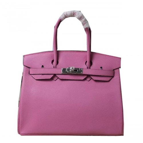 Hermes Birkin 35CM 30CM Tote Bag in pelle di lucertola H35H30 rosa