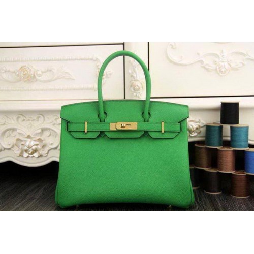 Hermes Birkin 35CM 30CM Tote Bag in pelle originale HB35O verde