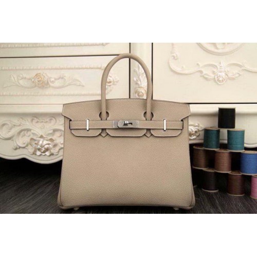Hermes Birkin 35CM 30CM Tote Bag in pelle originale HB35O grigio