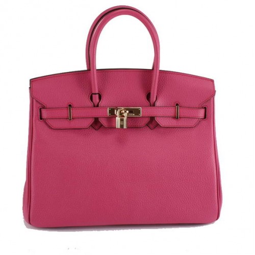 Hermes Birkin 35CM Togo borsa in pelle 6089 Rose Golden