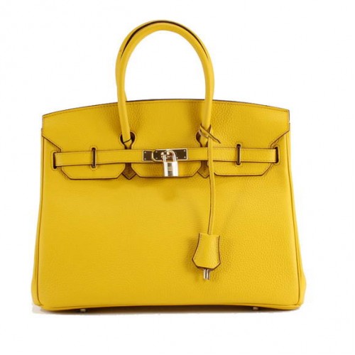 Hermes Birkin 35CM Togo borsa in pelle 6089 giallo dorato