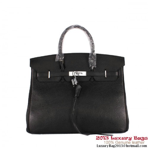 Hermes Birkin 35CM Tote Bag Clemence Pelle H-35 Nero