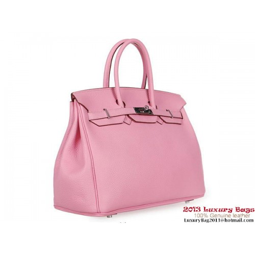 Hermes Birkin 35CM Tote Bag Clemence Pelle H1035 Rosa