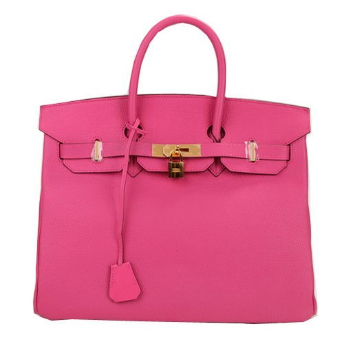 Hermes Birkin 35CM Tote Bag Peach pelle originale H35 oro