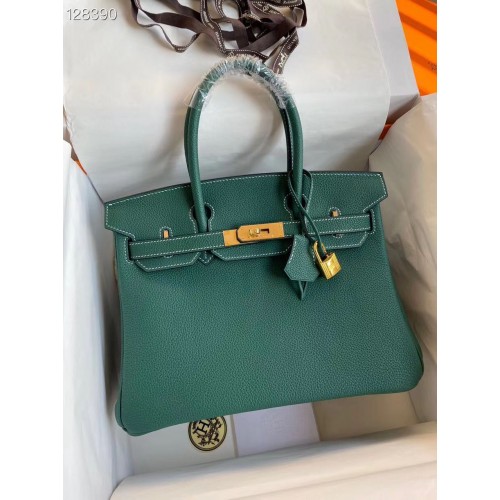 Borsa Hermes Birkin Originale Togo Pelle 17825 Verde