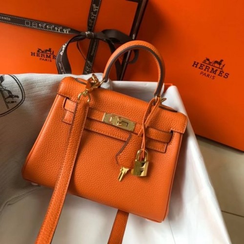 Hermes Birkin Togo Pelle 22590 arancione
