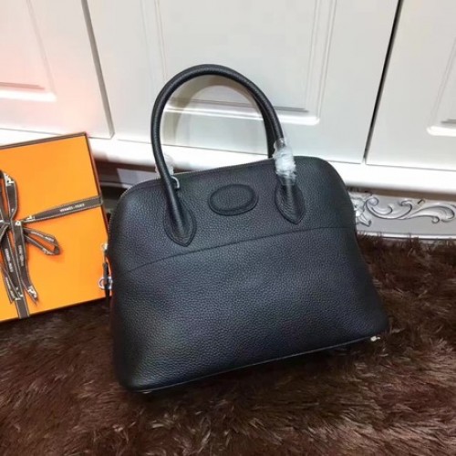 Hermes Bolide 31CM Tote Bag in pelle di vitello B3302 nero