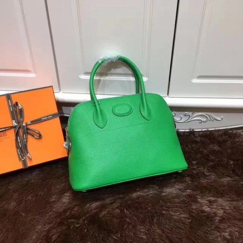 Hermes Bolide 31CM Tote Bag in pelle di vitello B3302 verde