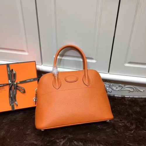 Hermes Bolide 31CM Tote Bag in pelle di vitello B3302 arancione