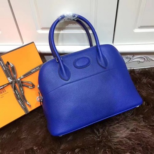 Hermes Bolide 31CM Tote Bag in pelle di vitello B3302 Royal