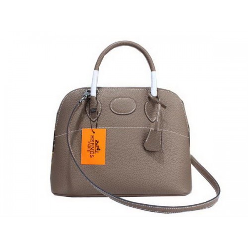 Hermes Bolide 31CM pelle di vitello Tote Bag H509083 grigio