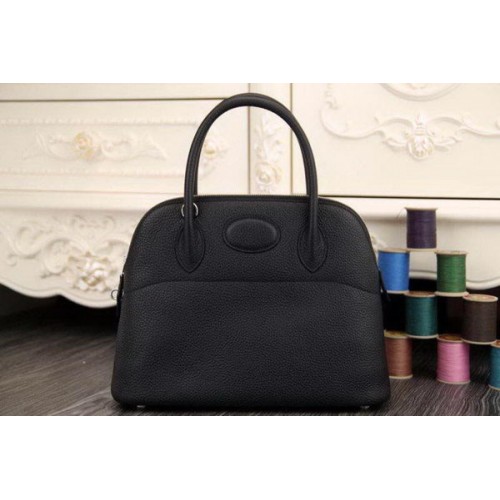 Hermes Bolide 31CM originale Tote Bag in pelle nera