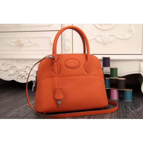 Hermes Bolide 31CM Tote Bag in pelle originale arancione