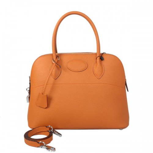 Hermes Bolide 31CM Tote Borse in pelle di vitello arancione