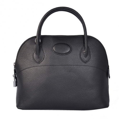 Hermes Bolide 31CM Tote Borse Clemence H1031 nero