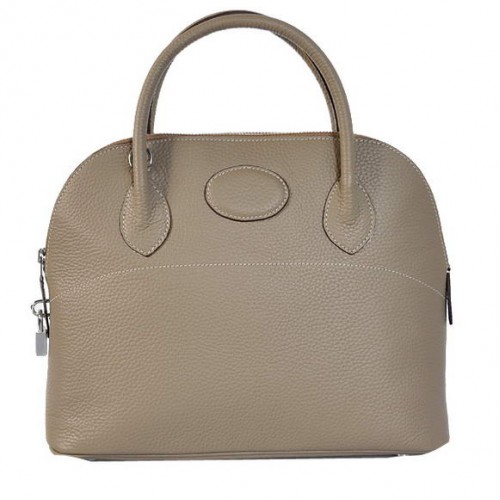 Hermes Bolide 31CM Tote Borse Clemence H1031 grigio