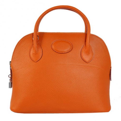 Hermes Bolide 31CM Tote Borse Clemence H1031 Arancione