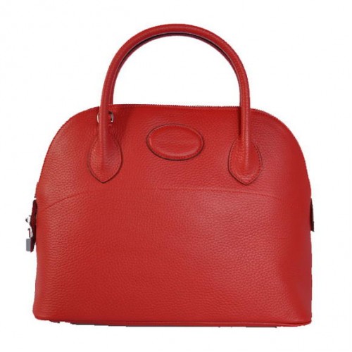 Hermes Bolide 31CM Tote Borse Clemence H1031 Rosso