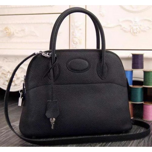 Hermes Bolide 37CM pelle di vitello Tote Bag B1004 nero