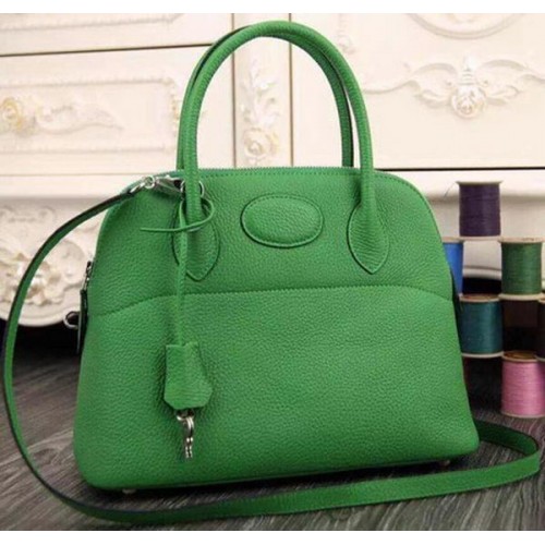 Hermes Bolide 37CM pelle di vitello Tote Bag B1004 verde