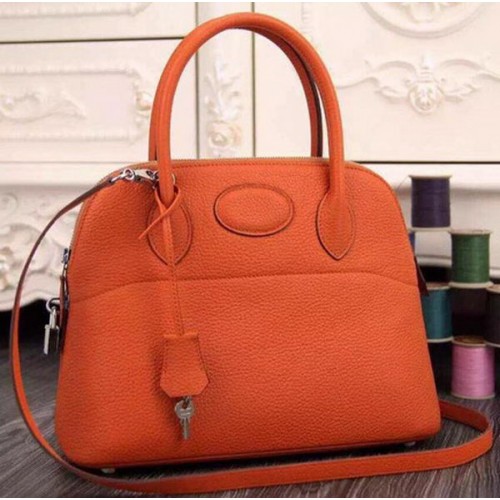 Hermes Bolide 37CM pelle di vitello Tote Bag B1004 arancione