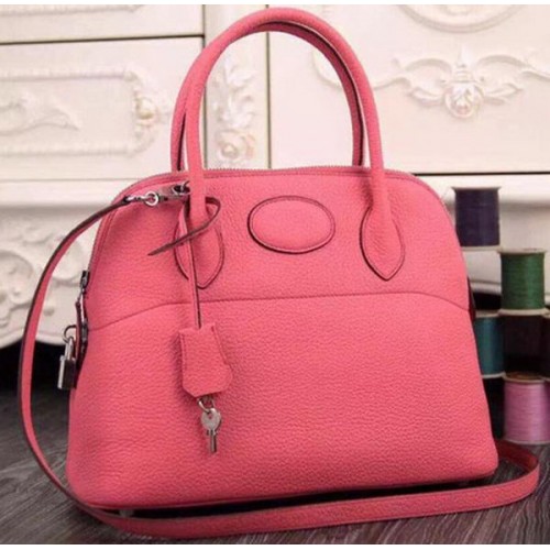 Hermes Bolide 37CM Tote Bag in pelle di vitello B1004 rosa
