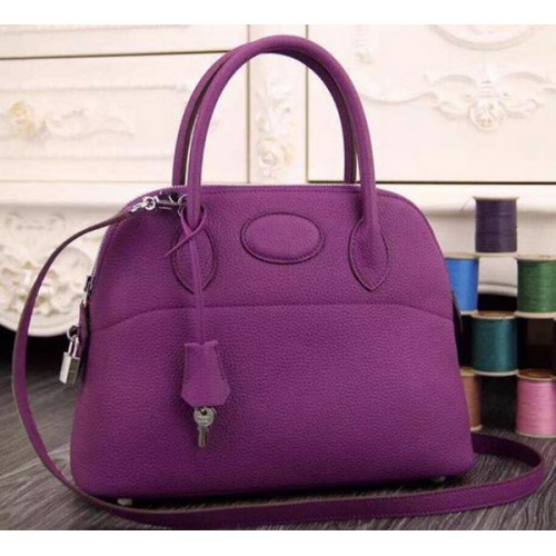 Hermes Bolide 37CM Tote Bag in pelle di vitello B1004 Viola