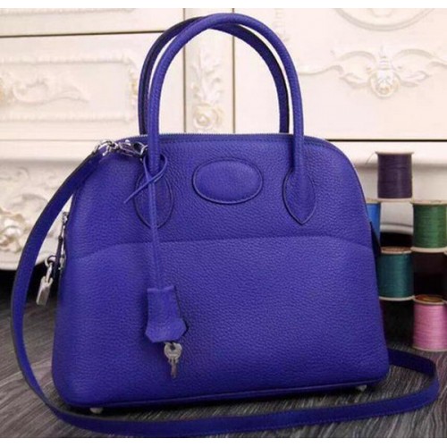Hermes Bolide 37CM Tote Bag in pelle di vitello B1004 Royal