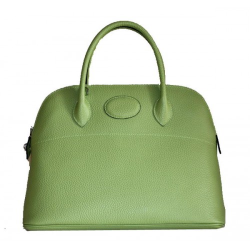 Hermes Bolide 37CM pelle di vitello Tote Borse H509084 verde