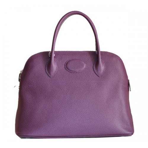 Hermes Bolide 37CM pelle di vitello Tote Borse H509084 Viola