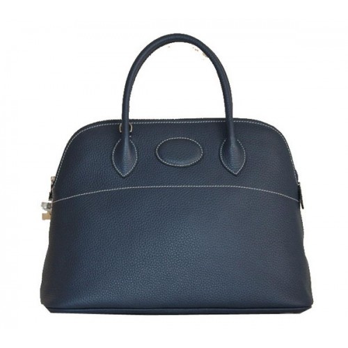 Hermes Bolide 37CM pelle di vitello Tote Borse H509084 Royal