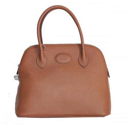Hermes Bolide 37CM pelle di vitello Tote Borse H509084 Grano