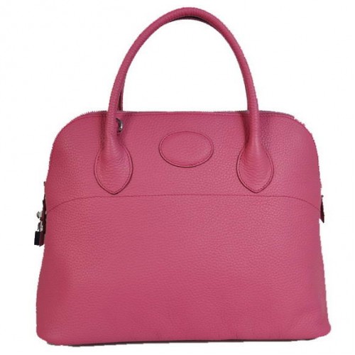 Hermes Bolide 37CM Tote Borse Clemence H1037 Pesca