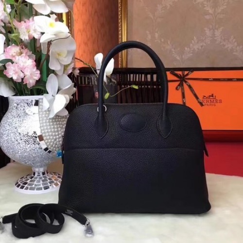 Hermes Bolide Tote Bag in pelle originale B1007 nero