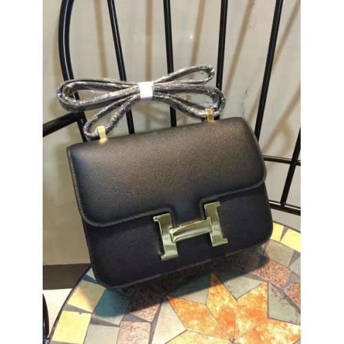 Hermes Costanza Borsa in pelle di vitello H9978 nero