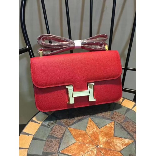 Hermes Costanza Borsa in pelle di vitello H9978 Rosso