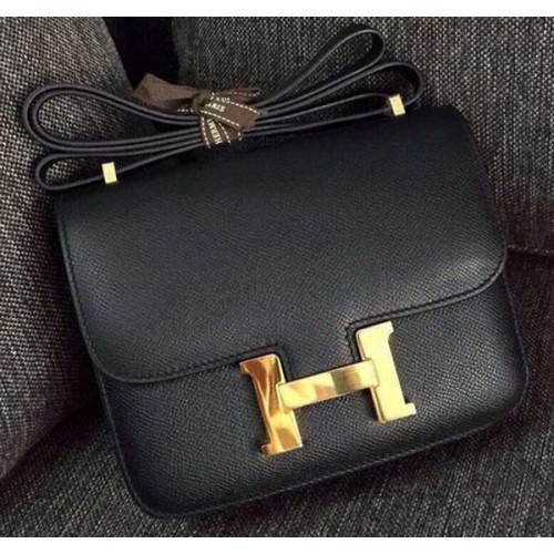 Hermes Costanza Borsa in pelle di vitello H9999 nero