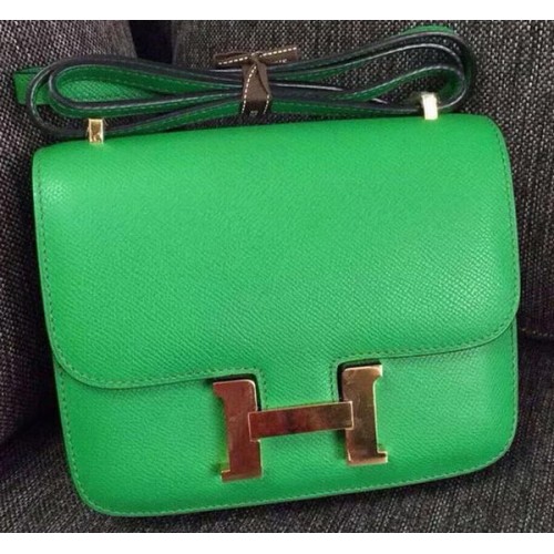 Hermes Costanza Borsa in pelle di vitello H9999 verde chiaro