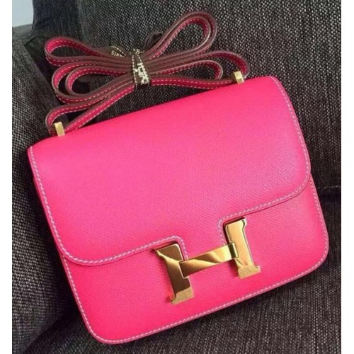 Hermes Costanza Borsa in pelle di vitello H9999 Rose