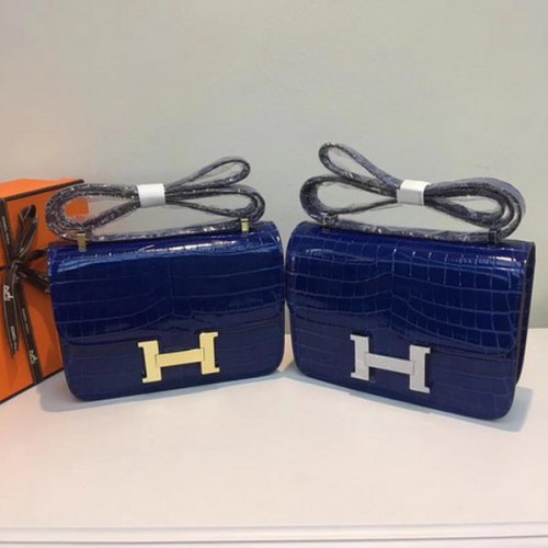 Hermes Costanza Borsa Cocco Pelle H9978C Blu