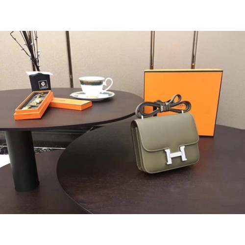Hermes Costanza Borsa Originale Pelle Di Vitello H9910 Grigio