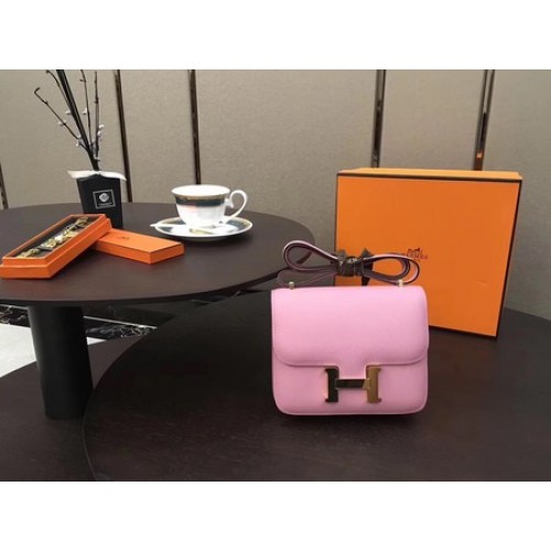 Borsa Hermes Constance originale in pelle di vitello H9910 rosa