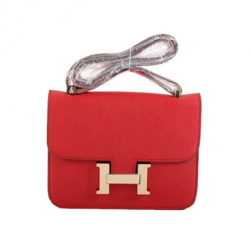 Hermes Costanza Borsa Togo Pelle 1622S Rosso Dorato