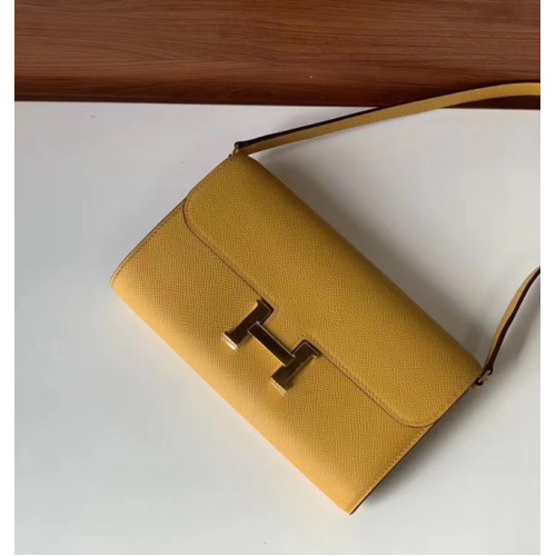 Hermes Costanza per andare mini Bag H4088 giallo