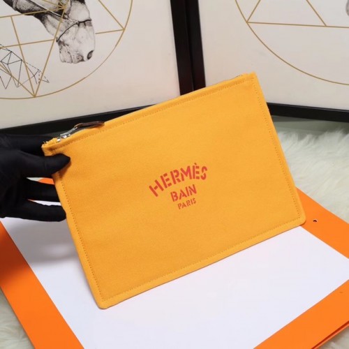 Borsa cosmetica Hermes H3700 mango giallo