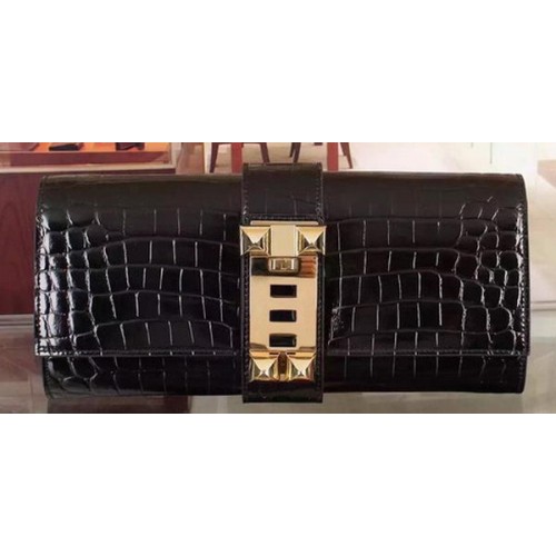 Hermes Cocco Pochette In Pelle H88017 Nera