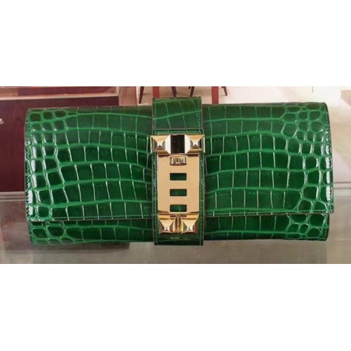 Hermes Cocco Pochette In Pelle H88017 Verde