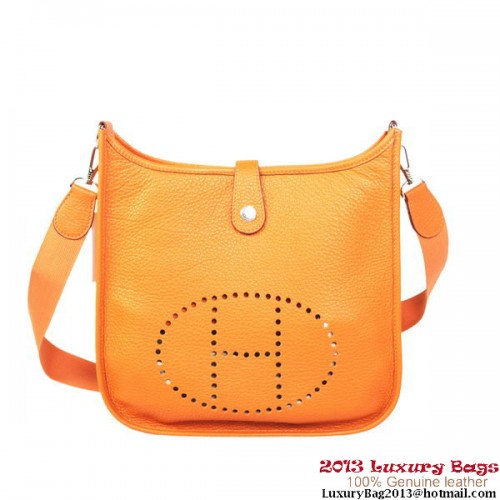 Hermes Evelyn Borsa in pelle di vitello originale H1608 arancione
