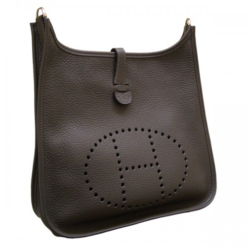 Hermes Evelyn PM Clemens Grafite Silver Hardware